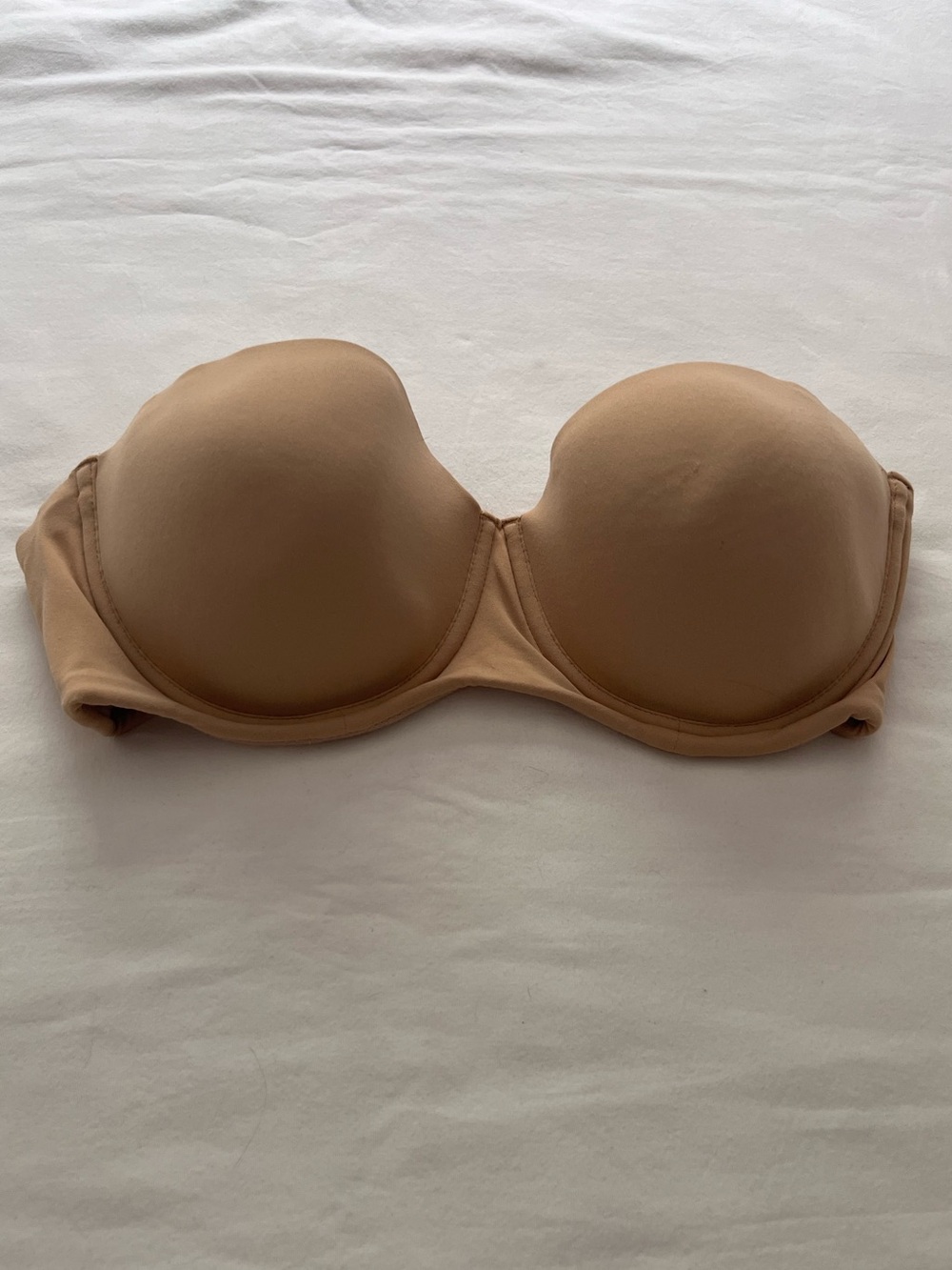 Soma Embraceable Strapless Underwire Bra Nude Beige 34D